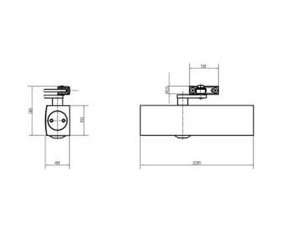 Доводчик GEZE TS2000 BC V EN2/4/5 с рычажной тягой, коричневый 68887 – изображение 2