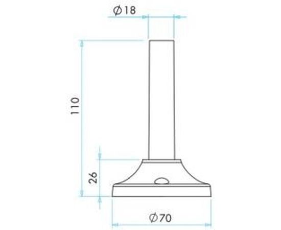 Сигнальная колонна Emas 50мм, красная, 24В, стробоскоп FLESH, зуммер IK51F024ZM03 – изображение 2