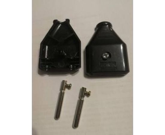 Вилка Navigator NCA-PL07-6A-X-BL, без заземления, прямая, черная 61714 – изображение 2