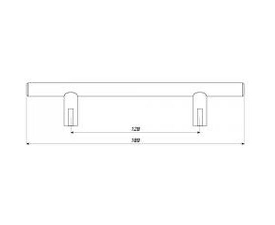Ручка рейлинг Laurus RE1004/128 хром 19321 – изображение 2