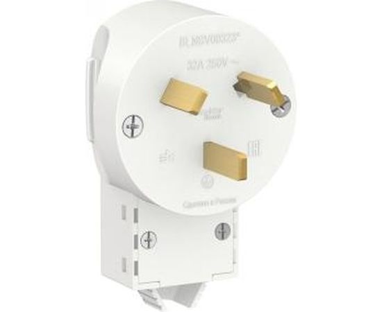 Силовая вилка Schneider Electric BLANCA, С/У, 2Р+N, 32А, 250В, БЕЛЫЙ BLNSV003231 