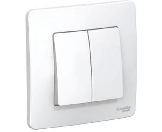 2-клавишный выключатель Schneider Electric BLANCA 6А, 250В, БЕЛЫЙ BLNVS006501 