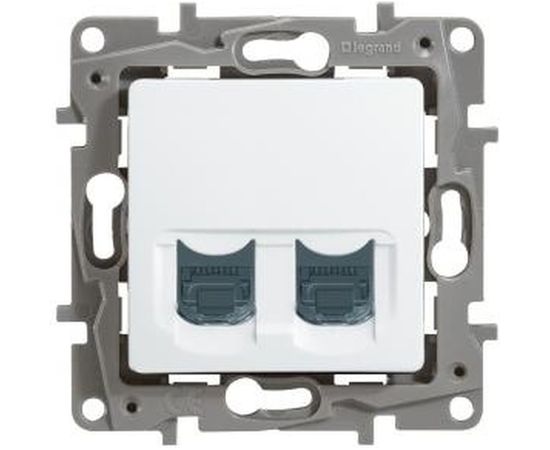 Розетка Legrand 2ХRJ45 5е UTP белый ETIKA 672255 