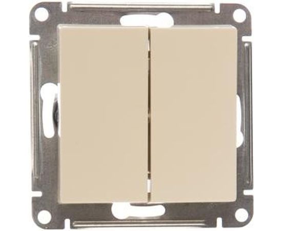 2-клавишный выключатель Schneider Electric ATLASDESIGN 10АХ, БЕЖЕВЫЙ ATN000251 