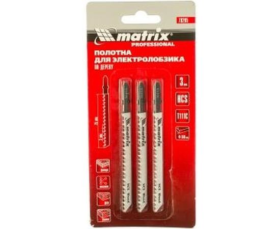 Полотно Matrix для электролобзика по дереву 75x3 мм 3 шт. HCS EU 78205 