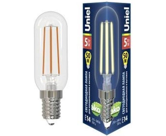Светодиодная лампа для холодильников и вытяжки Uniel LED-Y25-5W/3000K/E14/CL GLZ04TR UL-00007129 