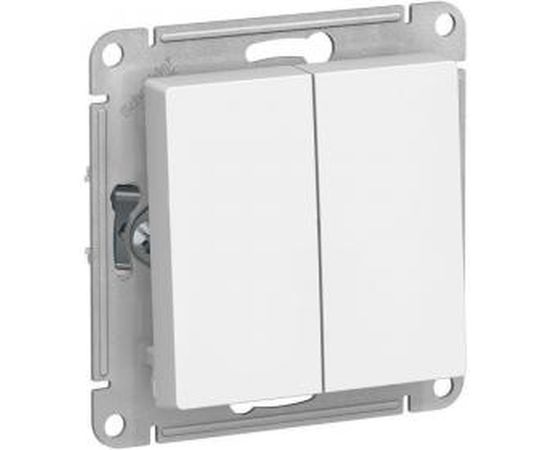 2-клавишный переключатель Schneider Electric ATLASDESIGN 10АХ, БЕЛЫЙ ATN000165 