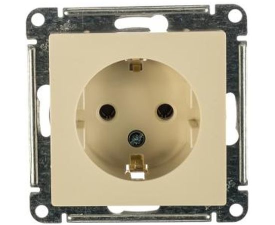 Розетка Schneider Electric ATLASDESIGN с заземлением, 16А, БЕЖЕВЫЙ ATN000243 – изображение 2
