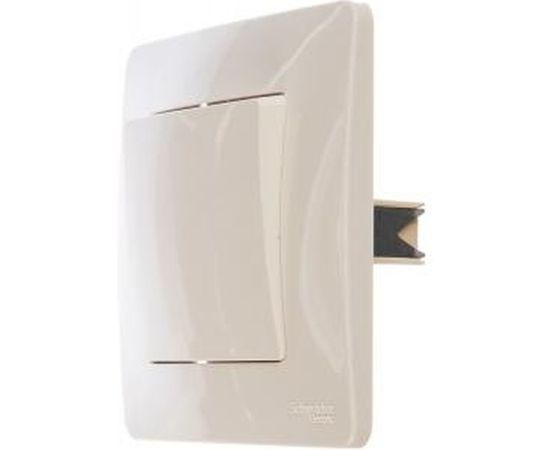 1-клавишный выключатель Schneider Electric BLANCA 10А, 250B, МОЛОЧНЫЙ BLNVS010102 – изображение 3