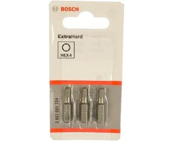 Бита Extra Hart 3 шт. (25 мм; HEX4) Bosch 2607001724 – изображение 2