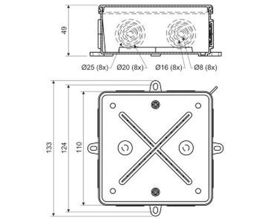 Закрытая коробка KOPOS IP54 8135_KA – изображение 2
