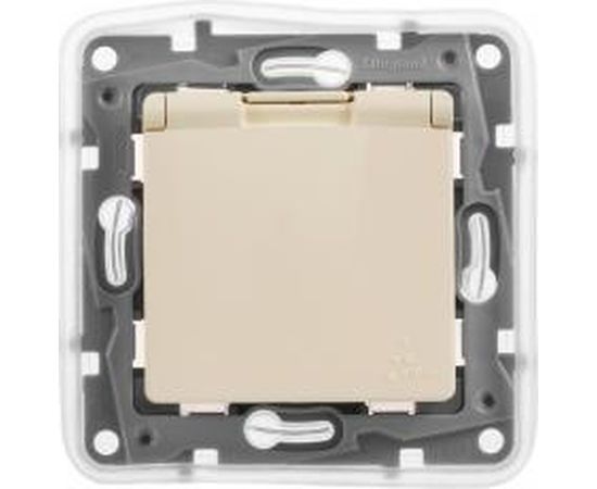 Розетка Legrand 2К+З IP44 слоновая кость ETIKA 672332 – изображение 2