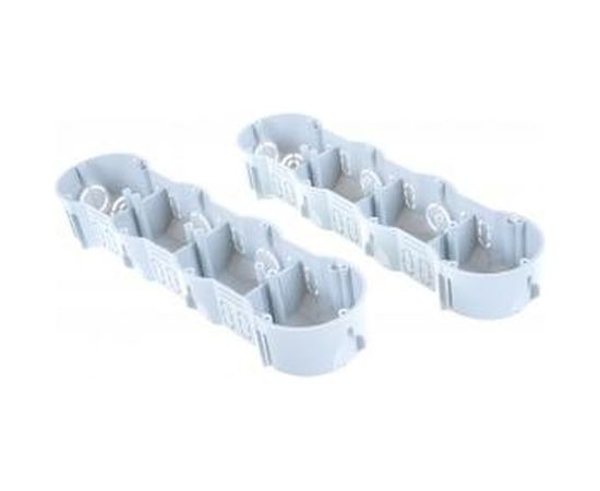 Коробка установочная приборная (подрозетник) KOPOS четырехместная KP 64 Electro 71x283х45 для твердых стен (комплект из 2 штук) KP 64 / 4 (KA) – изображение 7