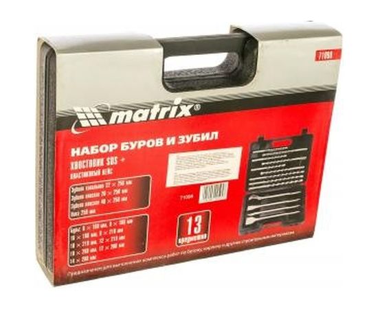 Набор буров и зубил по бетону Matrix 71098 – изображение 2