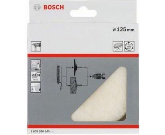 Колпак полировальный шерсть 125 мм BOSCH 1609200245 – изображение 2