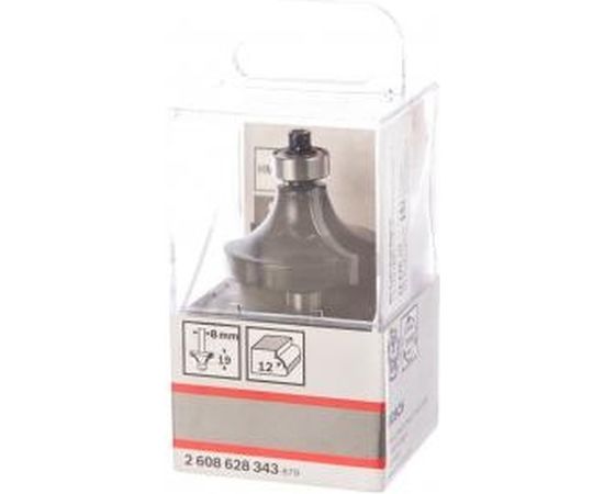 Фреза кромочная калевочная (R 12 мм; хвостовик 8 мм) по дереву Bosch 2608628343 – изображение 3