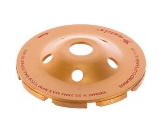 Чашка алмазная зачистная двухрядная (125х22.2 мм) MATRIX 72990 – изображение 2