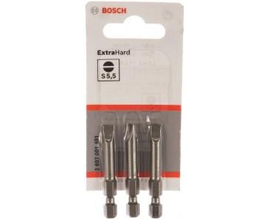 Бита (49 мм; 3 шт) прямой шлиц 1.0Х5.5 XH Bosch 2607001481 – изображение 3