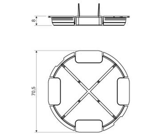 Заглушка KOPOS ( комплект 10шт.) ZV 68_AB – изображение 3