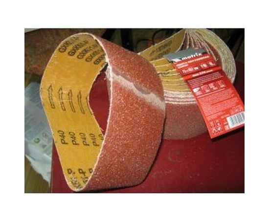 Лента шлифовальная (10 шт; 457х75 мм; P40) для шлифмашин Matrix 74205 – изображение 2