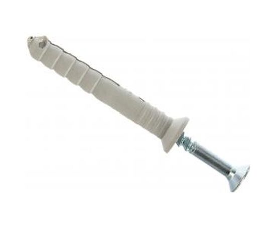 Дюбель-гвоздь полипропиленовый с потайным бортиком 125 шт. (6х40 мм; ТФ5) Зубр 4-301345-06-040 