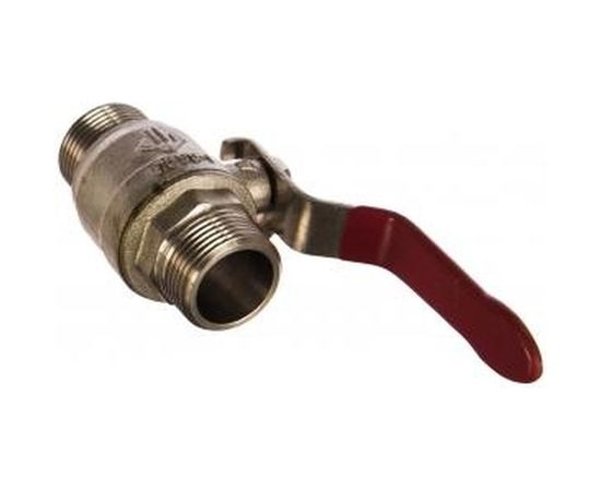 Кран шаровой полнопроходной (3/4; папа-папа) для трубопровода Зубр 51352-N-3/4 