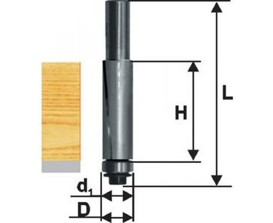 Фреза кромочная прямая (19х50.8 мм; хвостовик 12 мм) по ДСП Энкор 28059 
