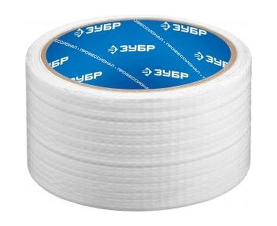 Армированная влагостойкая клейкая лента ЗУБР 48 мм х 10 м цвет белый 12092-50-10 