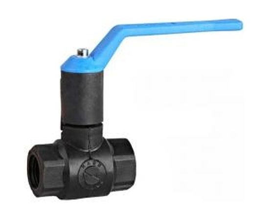 Кран шаровой полнопроходной (1/2; мама-мама) для трубопровода Зубр 4-51533-PA-1/2 