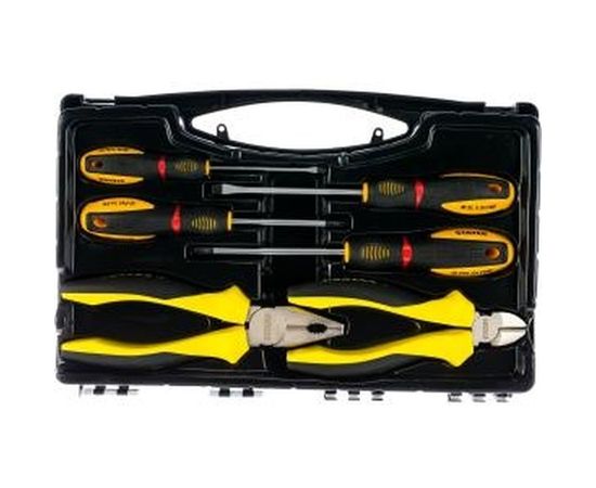 Набор слесарно-монтажного инструмента STAYER CHROMAX: 4 отвертки, плоскогубцы и бокорезы, 6 предметов 2202-H6 