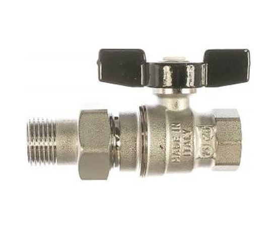 Кран с накидной гайкой (1/2; мама-папа) для трубопровода Зубр 4-51327-C-1/2 