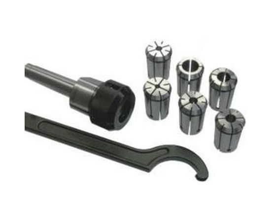 Патрон цанговый МТ2 с набором цанг для фрезерного станка К-412 Энкор 23480 