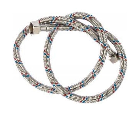 Подводка гибкая (1 м; 1/2; гайка-гайка) для воды Зубр 51005-G/G-100 