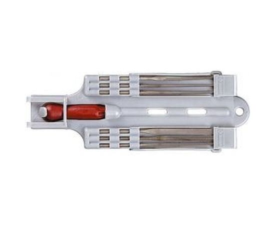 Набор надфилей ЗУБР с пластиковой ручкой, с подвеской 140мм 6шт 4-16055-H6 