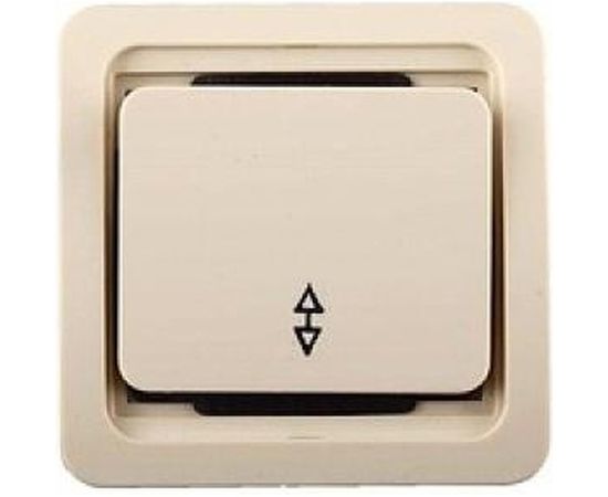 Выключатель проходной одноклавишный СВЕТОЗАР CITY SV-54137-B 