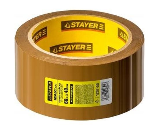 Лента клеящая упаковочная (48 ммх60 м) STAYER 1207-50 