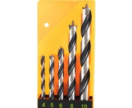 Набор сверл по дереву 5 шт. (D 4; 5; 6; 8; 10 мм) Энкор 19131 – изображение 3