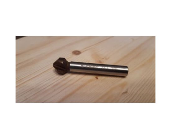 Зенкер конусный с кобальтовым покрытием (12.4х56 мм; М6) по металлу для дрелей Зубр 29732-6 – изображение 6