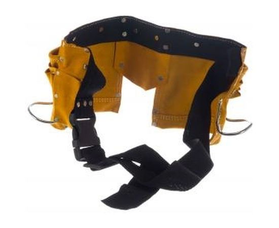 Кожаный пояс для инструментов MASTER, 10 карманов, 2 скобы STAYER 38510 – изображение 3