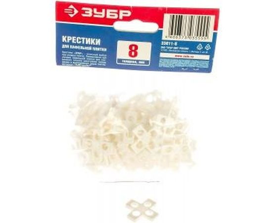 Крестики для кафеля Зубр 8 мм 75 шт. 33811-8 – изображение 2