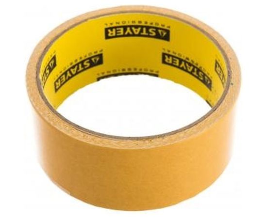 Лента STAYER PROFI двусторонняя, клейкая, армированная тканью, 38ммх5м 1217-38-05 – изображение 4