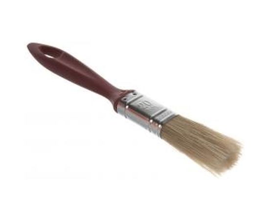 Плоская кисть STAYER UNIVERSAL-EURO со светлой натуральной щетиной и пластмассовой ручкой 20мм 0108-20 – изображение 3