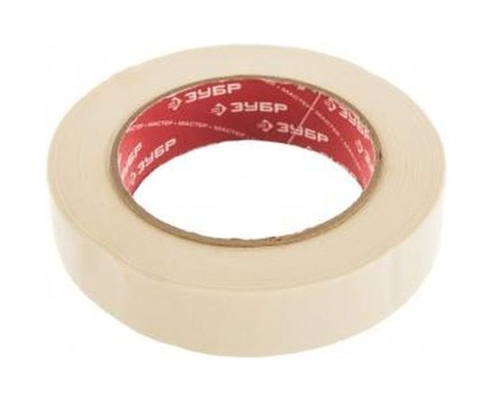 Малярная лента Зубр ЭКСПЕРТ креповая, 25ммх50м 12115-25 – изображение 4