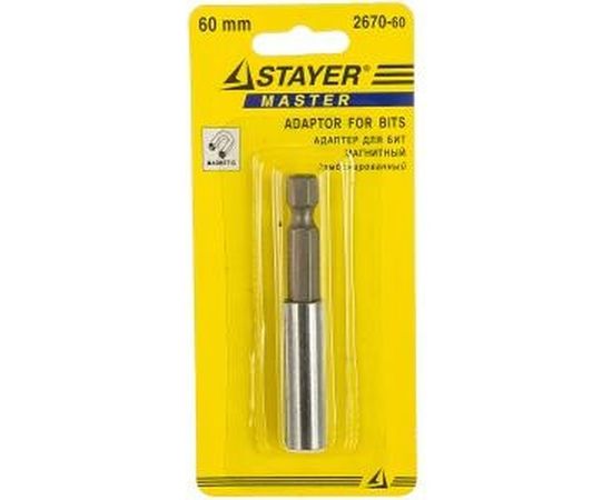 Адаптер магнитный комбинированный для бит 60 мм Мастер Stayer 2670-60 – изображение 2