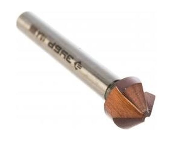 Зенкер конусный с кобальтовым покрытием (10.4х50 мм; М5) по металлу для дрелей Зубр 29732-5 – изображение 3