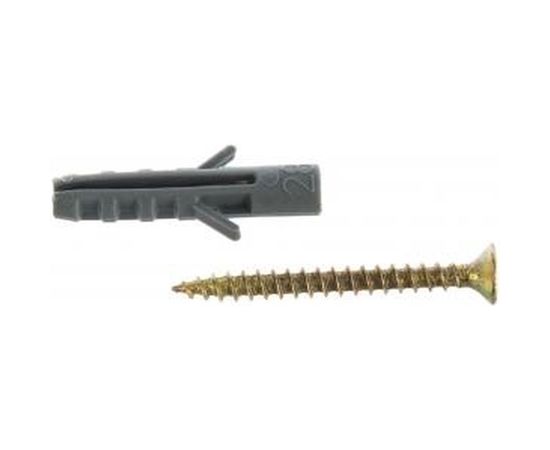 Дюбель ЕВРО с шурупом 15 шт. (5x25 мм; ТФ6) ЗУБР 30662-05-25 – изображение 4