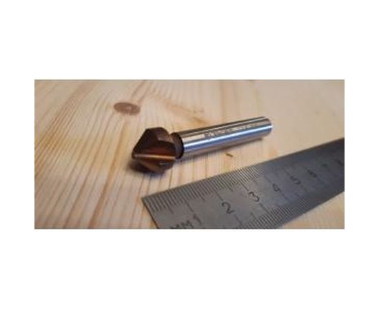 Зенкер конусный с кобальтовым покрытием (12.4х56 мм; М6) по металлу для дрелей Зубр 29732-6 – изображение 4