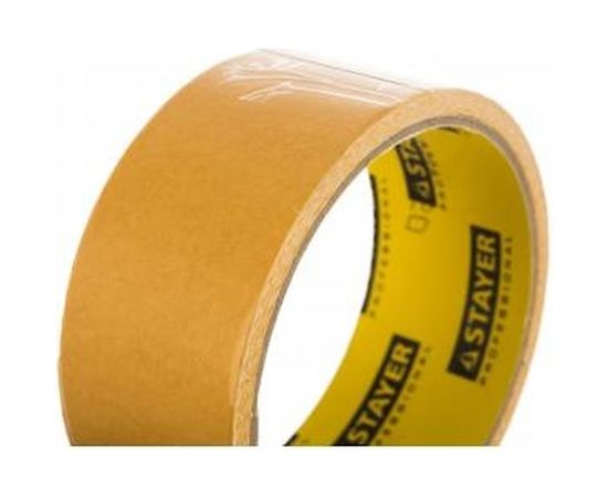 Лента STAYER PROFI двусторонняя, клейкая, армированная тканью, 38ммх5м 1217-38-05 – изображение 2