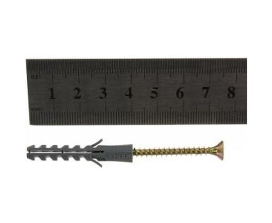 Дюбель ЕВРО с шурупом 10 шт. (6х40 мм; ТФ6) ЗУБР 30662-06-40 – изображение 3