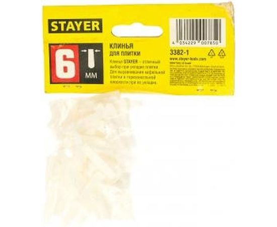Клинья для кафеля (100 шт; 23х4х5 мм) Stayer 3382-1 – изображение 2